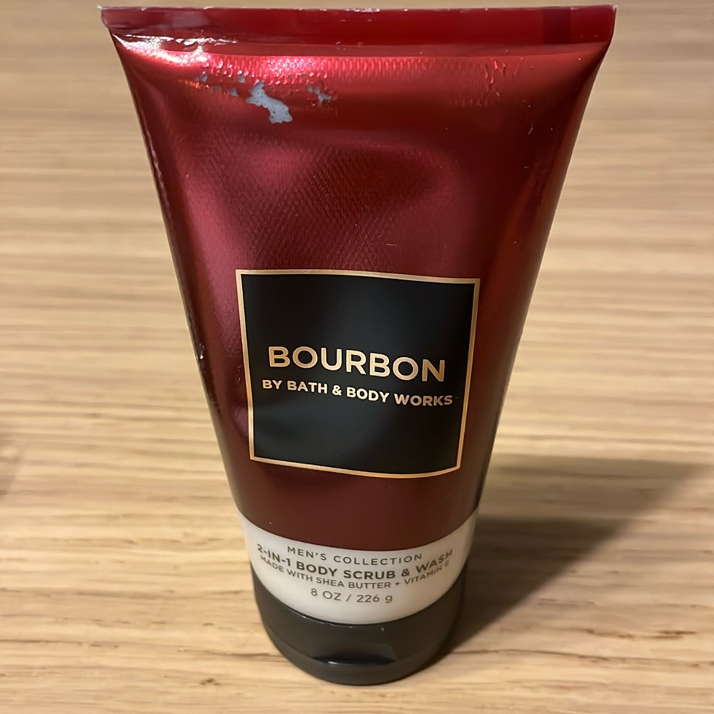 Bath & Body Works Scrub And Wash. Bourbon.